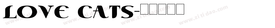 Love Cats字体转换